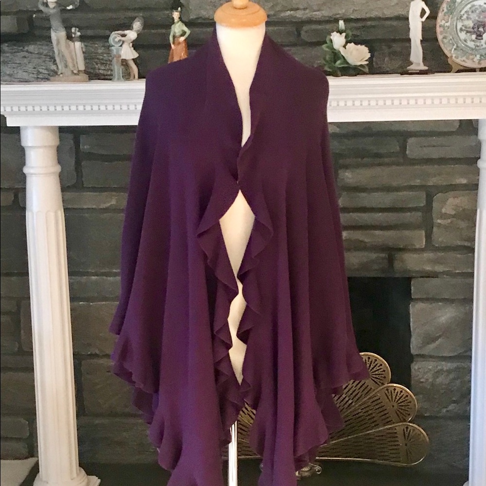 Coldwater Creek purple Shaw/wrap